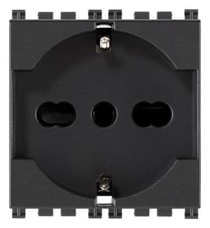 Розетка 2P+T 16A универсальная, серая