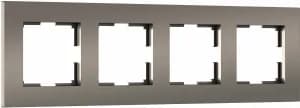 Рамка Werkel Slab, 4 поста (бронза матовый)
