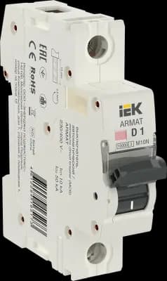 Автоматический выключатель IEK ARMAT M10N - 1P - 1A - D - 10kA - 1M - 400В