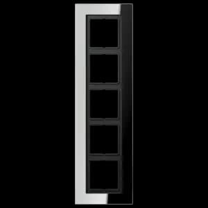 Рамка Jung LS Plus, 5 постов (Блестящий хром)