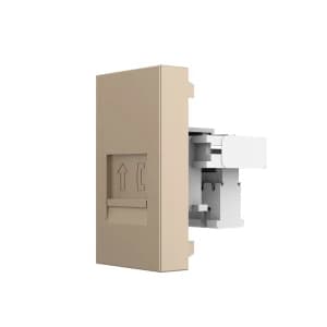 Розетка телефонная RJ-11 кат. 3 Livolo, цвет золотой (механизм)