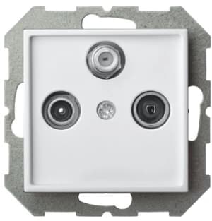 Розетка TV/FM/SAT проходная (Белый)