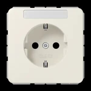 Штепсельная розетка SCHUKO 16A 250V~ с полем для надписи; слоновая кость