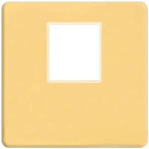 Монтажная плата для 1-го инф. разъема RJ-45 (real gold, бежевый)
