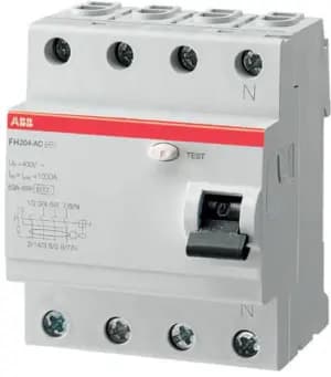 Устройство защитного отключения (УЗО/ВДТ) ABB FH204 - 4P - 40A - AC - 100mA