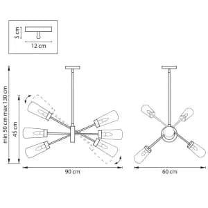 Потолочная люстра Lightstar Crotone