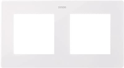 Рамка Simon 24, 2 поста, белая