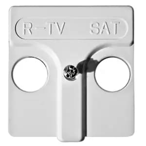 Розетка TV/R/SAT проходная Simon (белый)