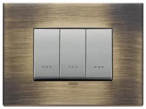 Рамки Vimar Eikon сатинированная античная бронза