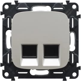 Розетки компьютерные (RJ-45) двойные Legrand Valena Allure (Жемчуг)