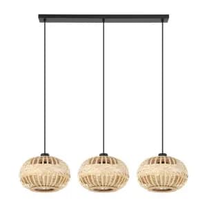 Eglo 43863 Люстра AMSFIELD 1, 3X40W (E27), L960, B260, H1100, сталь, черный / дерево