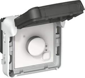 Электронный комнатный термостат IP55 Plexo (серый)