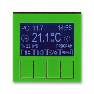 ABB EPJ Levit зелёный / дымчатый чёрный Терморегулятор универсальный программируемый