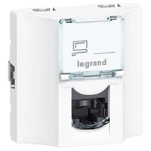 Mosaic Розетка медная проходная RJ45 Кат.5е UTP