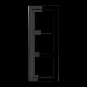 Рамка Jung LS Design, 3 поста (Чёрный)