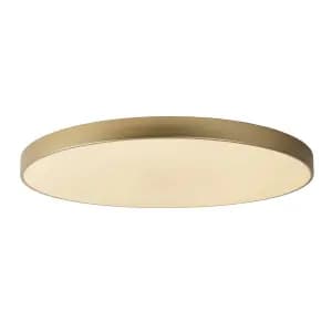 Lucide UNAR Flush Светильник потолочный ? 80 cm LED Dim. 1x80W 2700K 3 StepDim Matt Gold / Brass