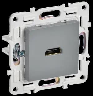 Розетка HDMI IEK Skandy (Серый)