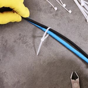 Хомут nylon 2.5 х 100 мм 100 шт белый REXANT