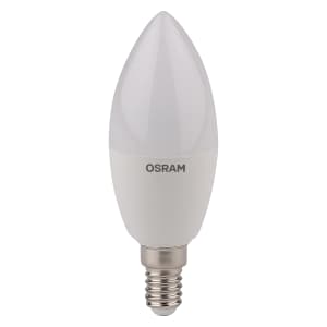 Лампа светодиодная LED STAR CLASSIC B 40 5W/840 5Вт свеча 4000К нейтр. бел. E14 470лм 220-240В матов. пласт. OSRAM 4058075056886