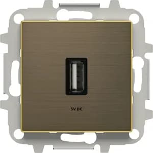 Зарядное устройство USB ABB, 1xUSB-A 2A max, 2A (Античная латунь)