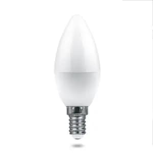 Лампа светодиодная Feron E14 7,5W 2700K Матовая LB-1307
