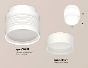Комплект накладного светильника Ambrella light Techno Spot XS (C8431, N8401)
