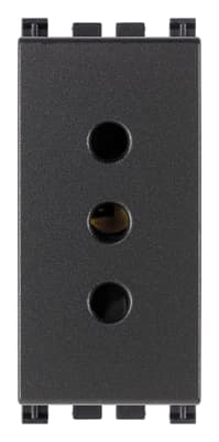 Розетка 2P+T 10A P11, серая