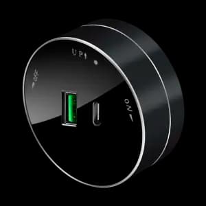 MuitiTrack Розетка 2хUSB (тип А+С) 18Вт, 5В/3А Антрацит