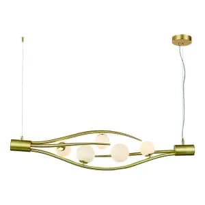 Подвесная люстра Indigo Flusso 11025/5P Gold