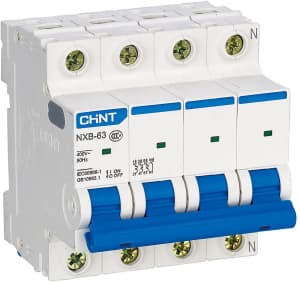 Автоматический выключатель Chint NXB-63S - 4P - 16A - C - 4.5kA - 4M - 400В