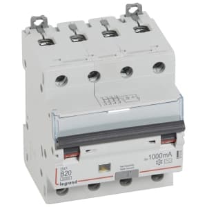 Дифференциальный автомат (АВДТ) Legrand DX3 - 4P - 20A - AC - 1000mA - тип B - 6kA