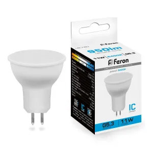 Лампа светодиодная Feron G5.3 11W 6400K матовая LB-760