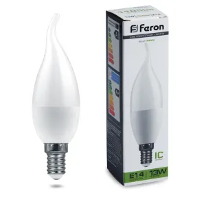 Лампа светодиодная Feron E14 13W 4000K матовая LB-970