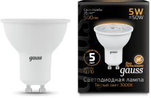 Лампа Gauss LED MR16 GU10 5W 2700K