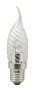 Лампа светодиодная, 6LED(3.5W) 230V E27 6400K хром, LB-78