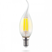 Лампа светодиодная Voltega E14 9W 4000K прозрачная VG10-CW35E14cold9W-F