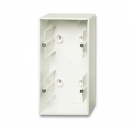 Коробка для открытого монтажа, 2-постовая, серия Basic 55, цвет chalet-white