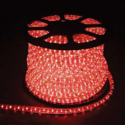 Дюралайт (световая нить) со светодиодами, 3W, 50м, 230V, 72 LED/м, 11х17мм, LED-F3W (красный)
