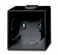Коробка для открытого монтажа, 1-постовая, серия Basic 55, цвет ch?teau-black
