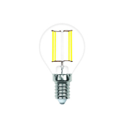 Лампа светодиодная филаментная Volpe E14 4W 3000K прозрачная