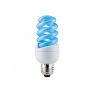 Лампа энергосберегающая Е27 15W спираль синяя