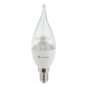 Лампа светодиодная E14 6,5W 4000K свеча на ветру прозрачная LC-CDTCL-6.5/E14/840