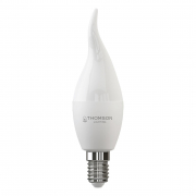 Лампа светодиодная Thomson E14 10W 3000K свеча на ветру матовая