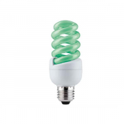 Лампа энергосберегающая Е27 15W спираль зеленая