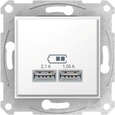 USB-розетка Sedna (белый)