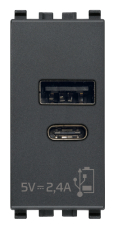     USB A+C 5V 2,4A, 1, 