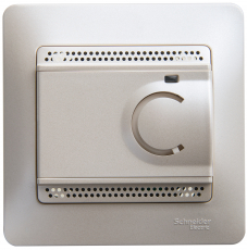 Термостат Glossa электронный для теплого пола с датчиком, 10A (перламутр)