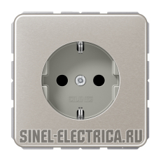 Штепсельная розетка SCHUKO 16A 250V~ с защитой от детей; платина Штепсельная розетка SCHUKO 16A 250V~ с защитой от детей; платина