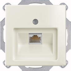 Розетка компьютерная Jung RJ-45 1 выход с лицевой панелью ABB Basic 55 (шале-белый) Розетка компьютерная Jung RJ-45 1 выход с лицевой панелью ABB Basic 55 (шале-белый)