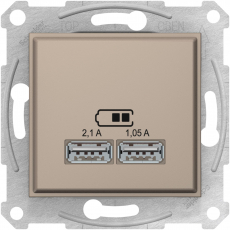 USB-розетка Sedna (титан)